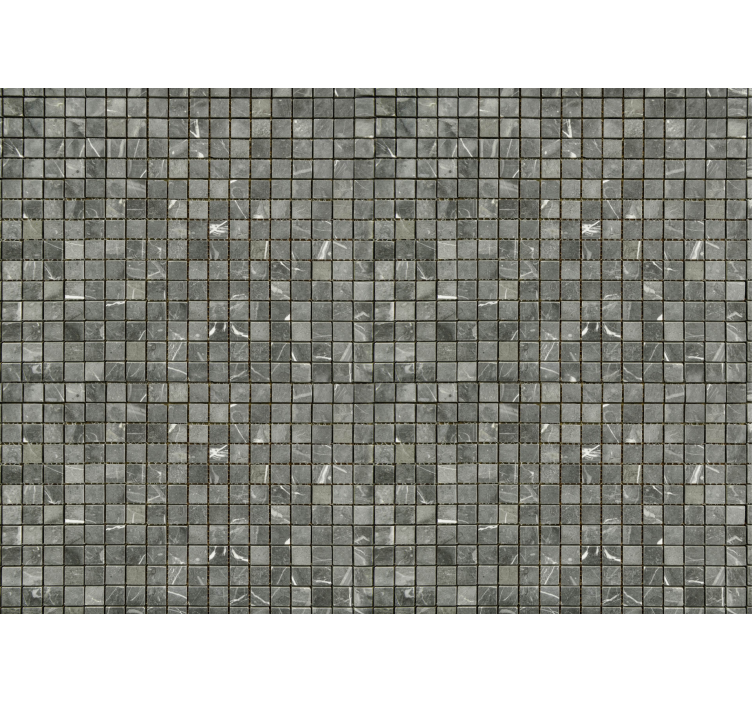 Tapisserie murale salle de bain tuiles noiresTuiles noires - TenStickers