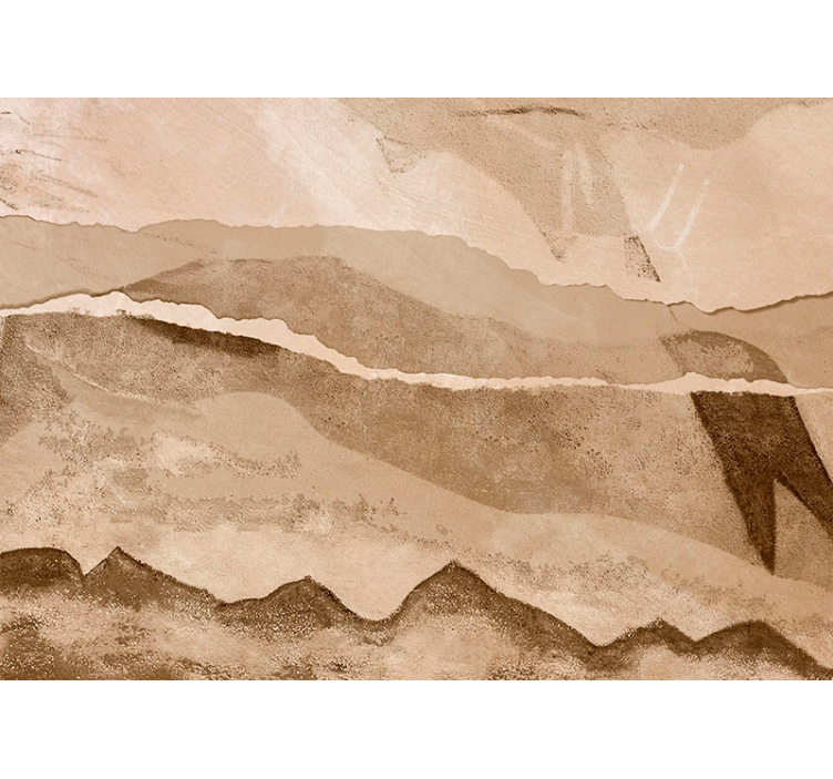 Tapisserie murale beige bandes de papier - TenStickers