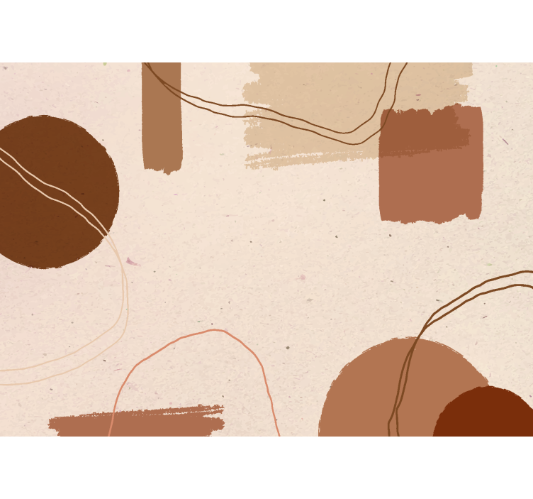 Tapisserie terracotta conception abstraite - TenStickers