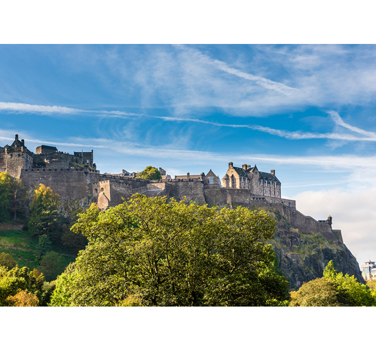 Tapisserie autres villes et de pays château d'Édimbourg - TenStickers
