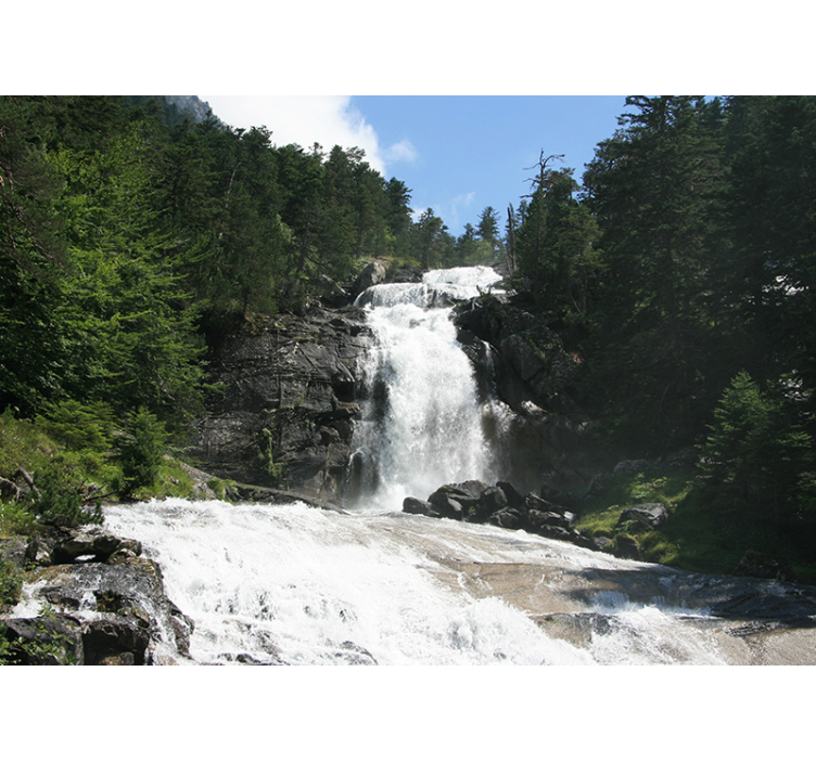 Tapisserie cascade paysage en cascade - TenStickers