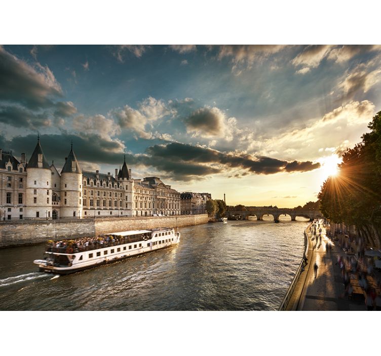 Papier peint paris voyage sur la seine - TenStickers