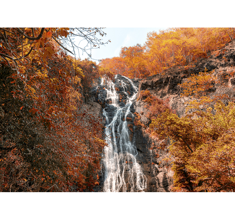 Tapisserie cascade eau majestueuse coulant - TenStickers