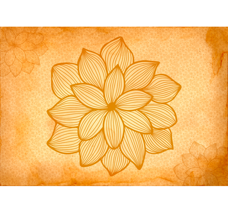 Tapisserie salon motif floral large - TenStickers