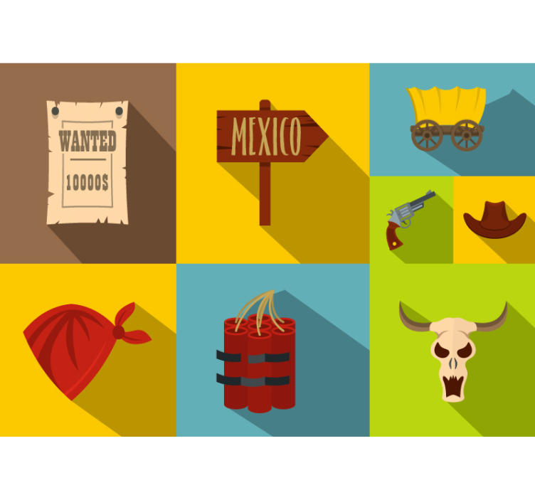 Tapisserie chambre enfant thème mexique souhaité - TenStickers