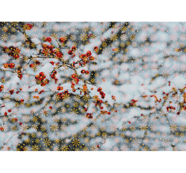 Tapisserie noel moments d'hiver festifs - TenStickers