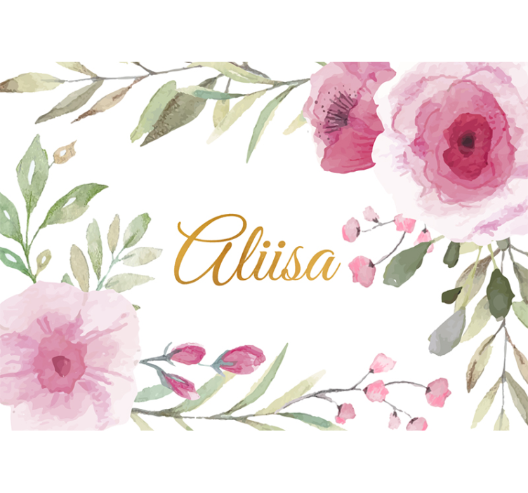 Tapisserie fleur élégance florale exprimée - TenStickers