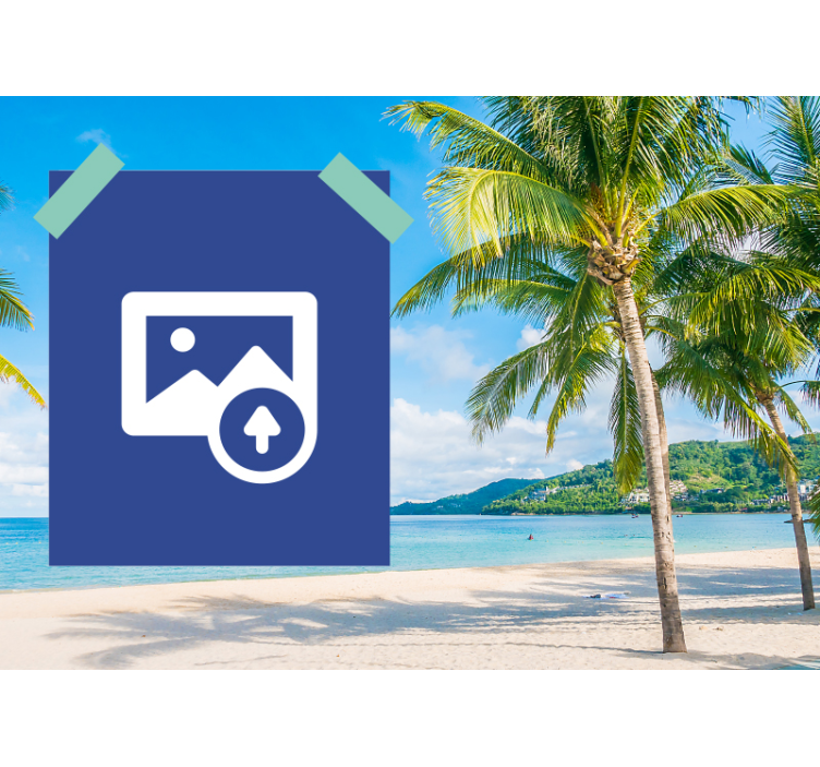 Tapisserie amour moment de couple à la plage - TenStickers