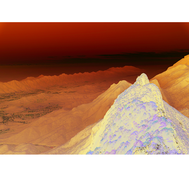 Tapisserie paysage vue imprenable sur les montagnes - TenStickers