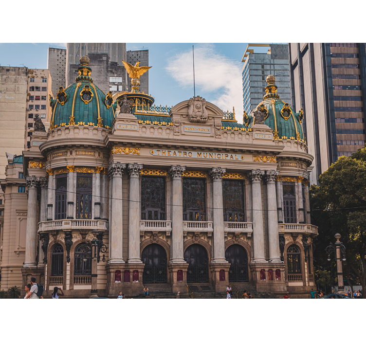 Papier peint mural de villes et de pays Théâtre municipal - TenStickers