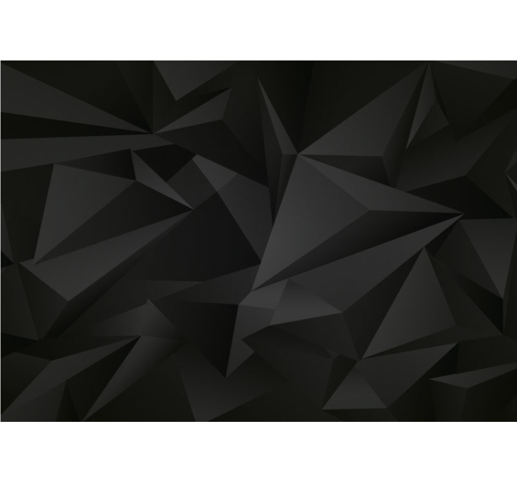 Papier peint 3D Poly sombre géométrique - TenStickers