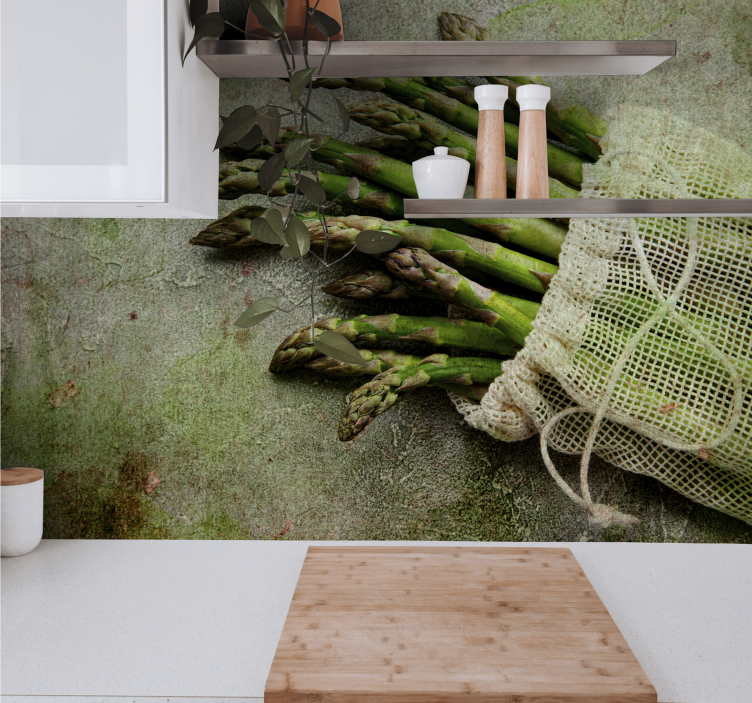 Tapisserie fleur délice d'asperges - TenStickers