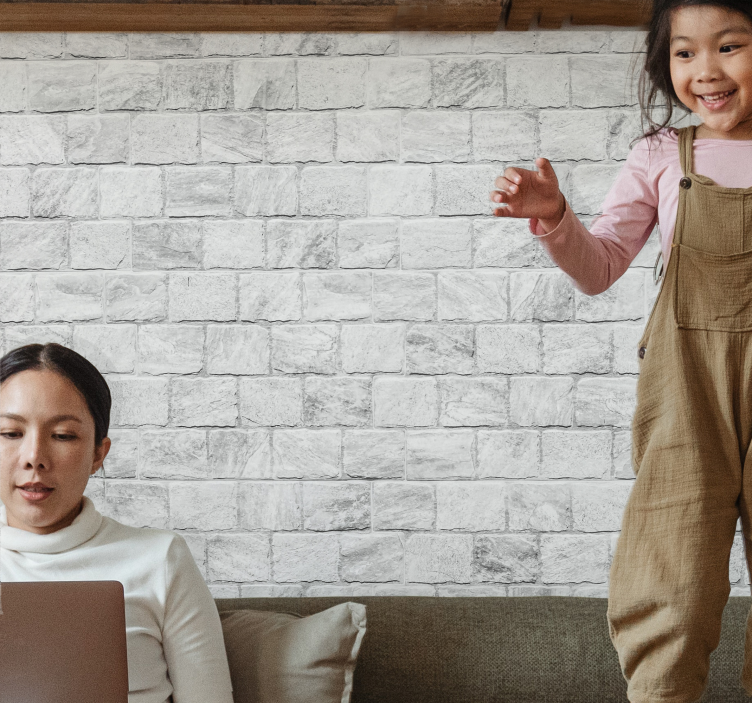 Papier peint brique Texture de brique blanche - TenStickers