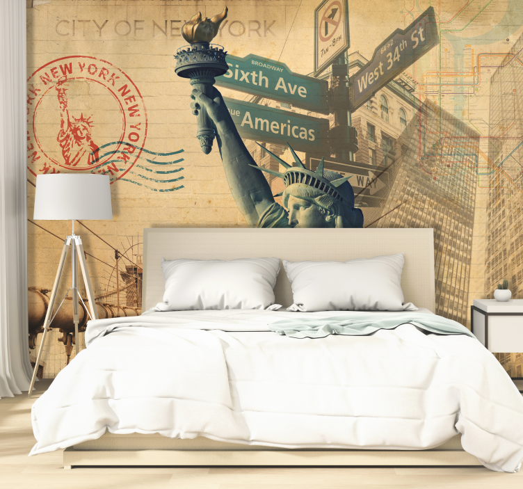 Papier peint mural art New-York - TenStickers