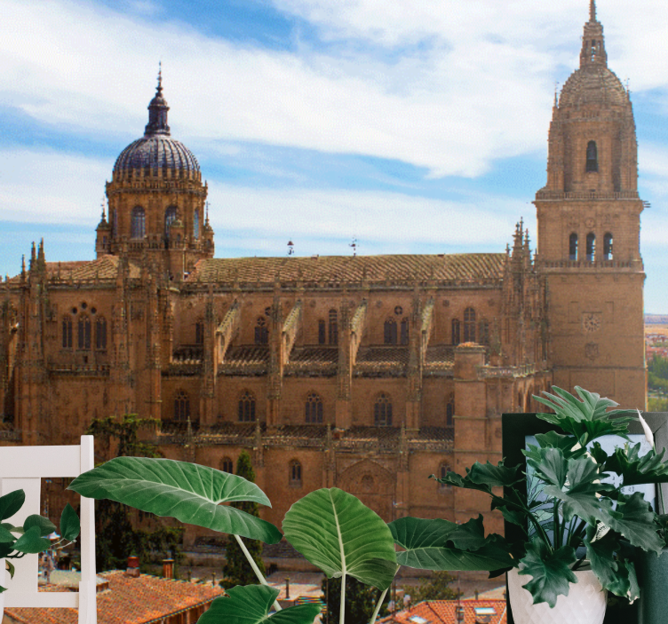 Papier peint mural pays et ville Place principale de salamanque - TenStickers