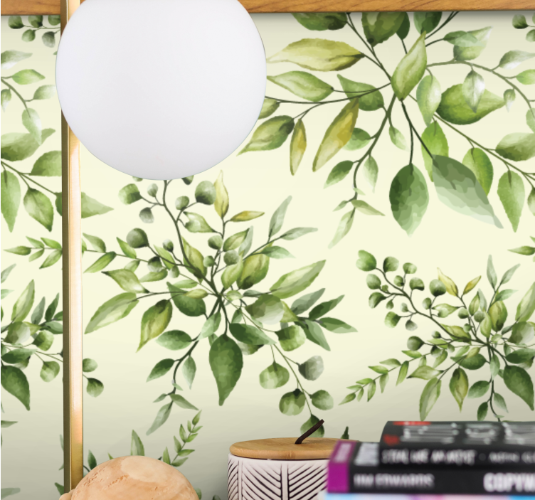 Papier peint nature Feuilles tropicales florissantes - TenStickers