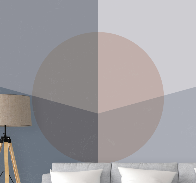 Tapisserie abstraite motif circulaire géométrique - TenStickers