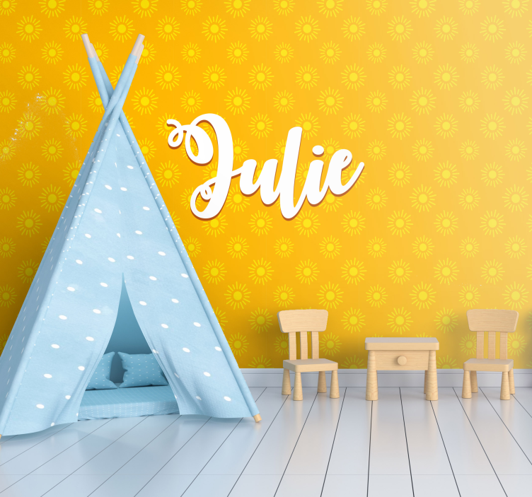 Tapisserie chambre enfant fond de motif de tournesol - TenStickers