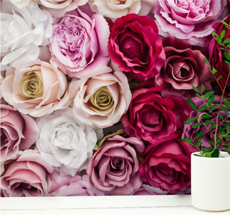 Tapisserie fleur collection de belles roses - TenStickers