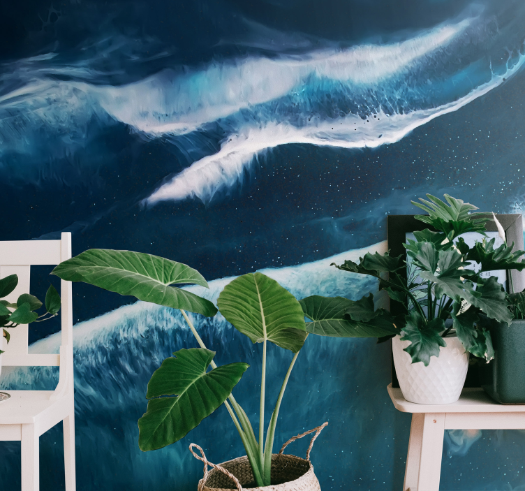 Tapisserie mer sérénité des vagues de l'océan - TenStickers