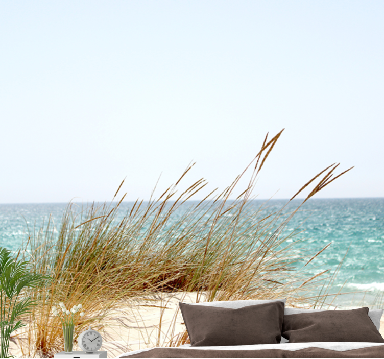 Tapisserie nature vue paisible sur le rivage - TenStickers