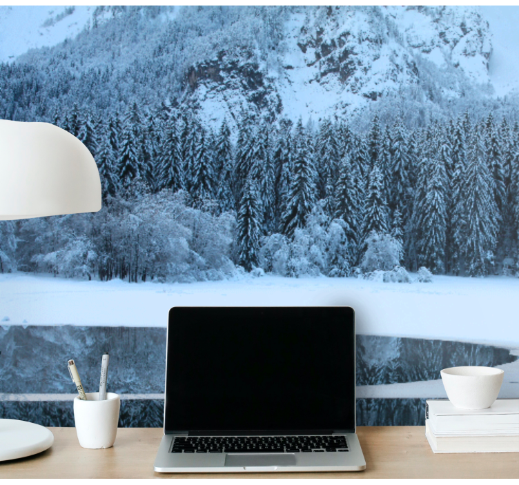 Tapisserie paysage hiver serein - TenStickers