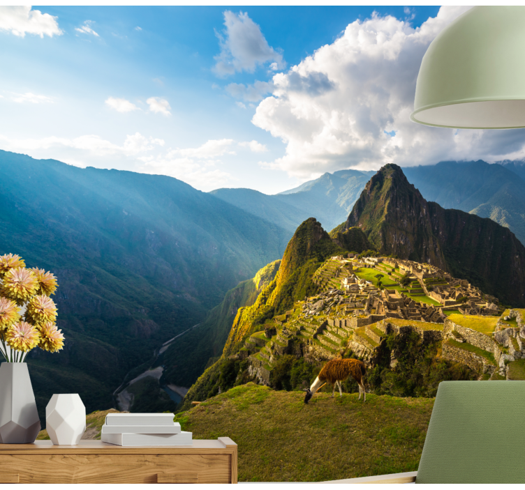 Tapisserie paysage machu picchu panorama - TenStickers