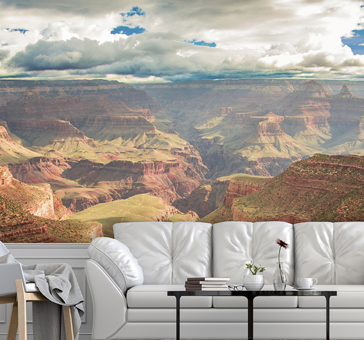 Tapisserie paysage vue majestueuse sur le canyon - TenStickers