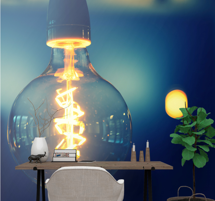 Tapisserie phrase luminaire Élégant - TenStickers