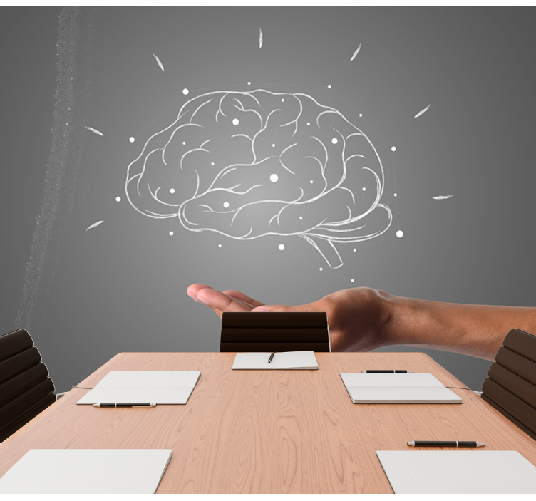 Tapisserie phrase visualisation des concepts cérébraux - TenStickers