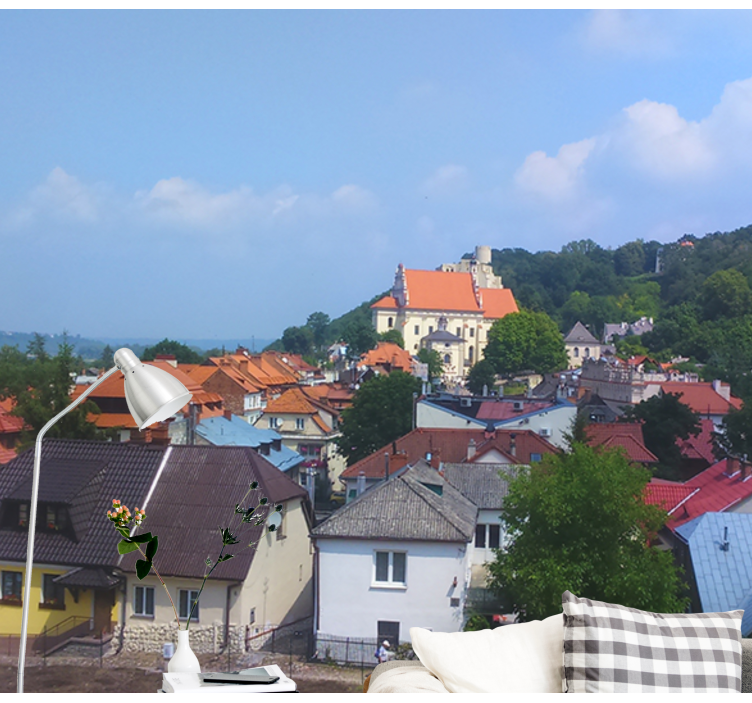 Tapisserie villes et pays charmant village rural - TenStickers