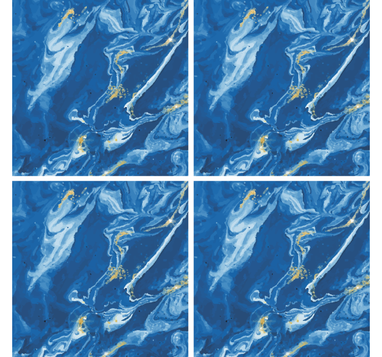 Dessous de verre marbre bleu tourbillonnant - TenStickers