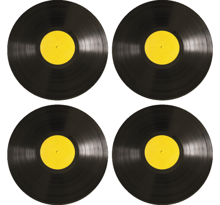 dessous de verre moderne Disque sticker - TenStickers