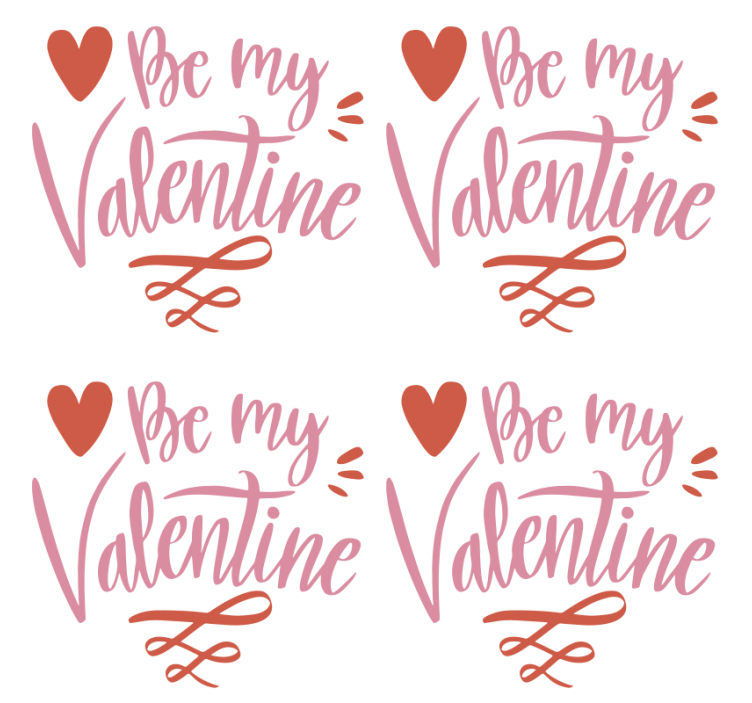 Dessous de verre citation cœur de valentine - TenStickers