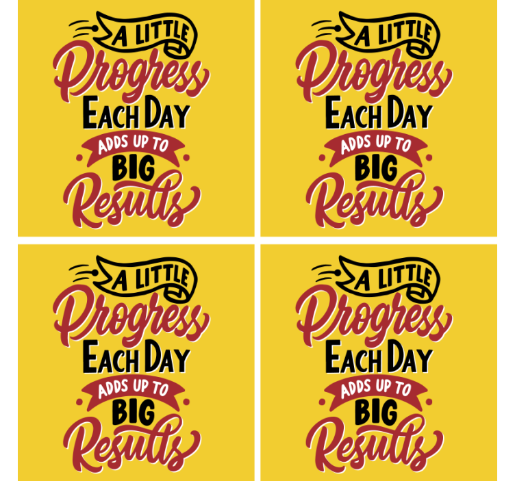 Dessous de verre citation art de phrases motivantes - TenStickers