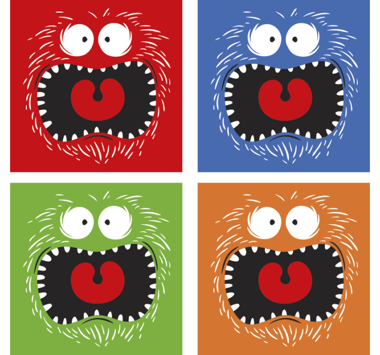 Dessous de verre halloween moderne et coloré - TenStickers