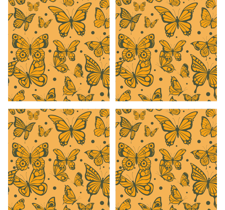 Dessous de verre motif papillon - TenStickers