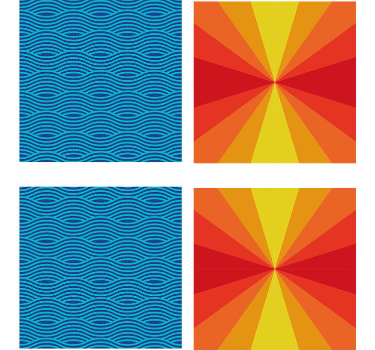 Dessous de verre Éclat de couleurs - TenStickers