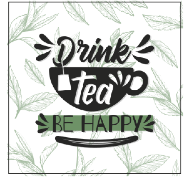 Dessous de verre citation tasse inspirante - TenStickers
