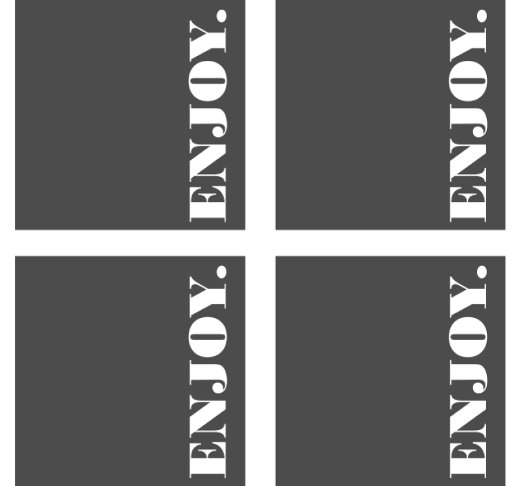 Dessous de verre bière gris foncé texturé à apprécier - TenStickers