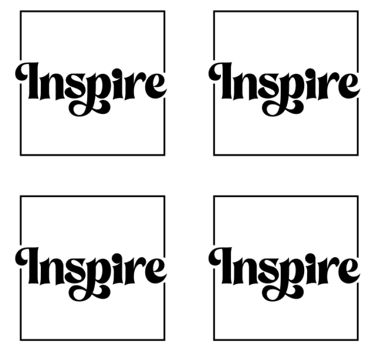Dessous de verre citation typographie audacieuse inspirante - TenStickers