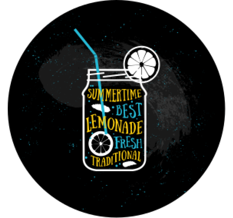 Dessous de verre moderne pot de citronnade rafraîchissant - TenStickers