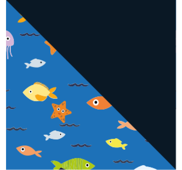 Dessous de verre moderne scène sous-marine colorée - TenStickers