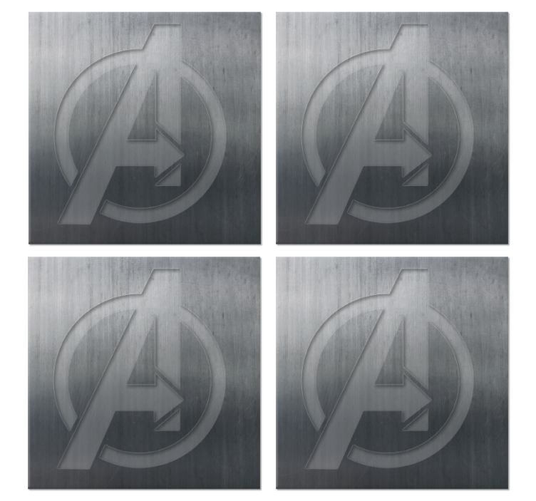 dessous de verre bizarre Super-héros 'un - TenStickers