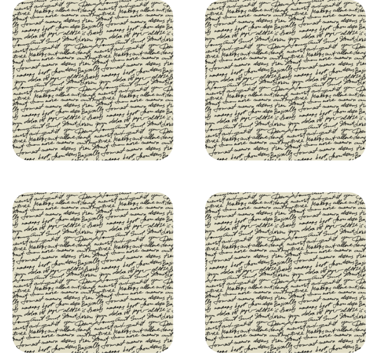 Dessous de verre citation motifs script élégants - TenStickers