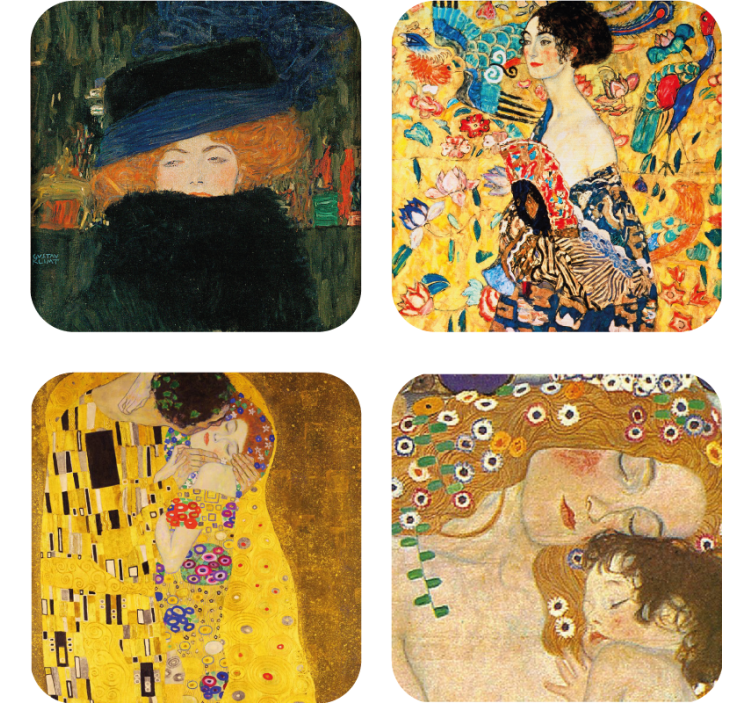 Dessous de verre vintage affichage portraits classiques - TenStickers
