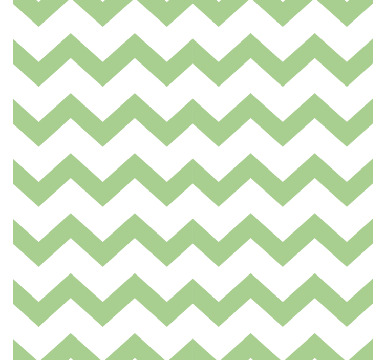 Dessous de verre motif chevron vert - TenStickers