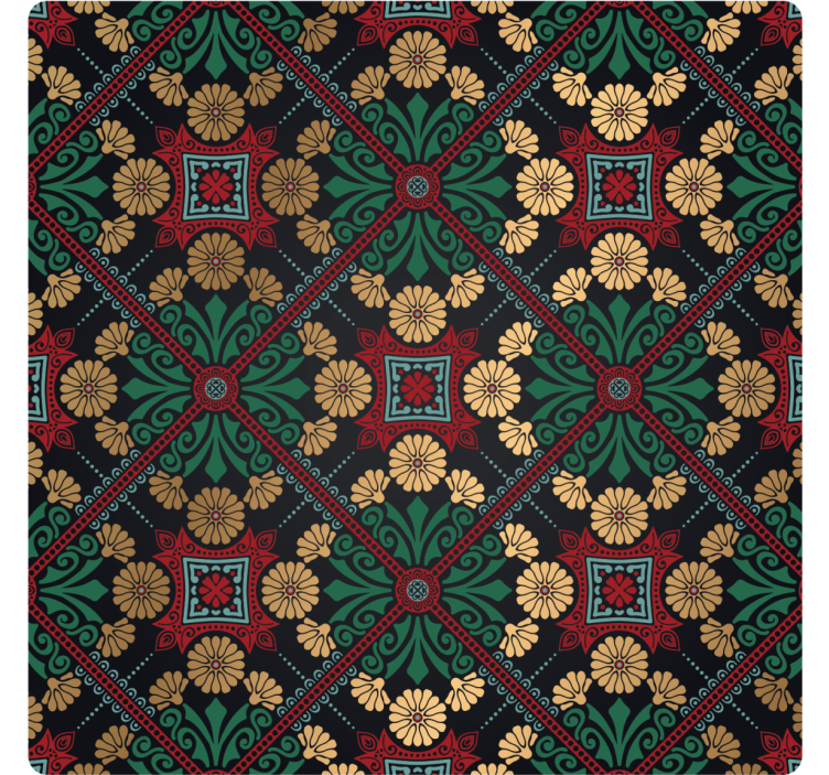 dessous de verre en carreaux Tuile colorée marocaine - TenStickers