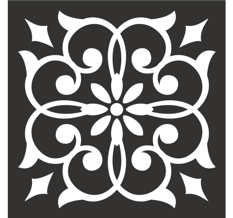 Dessous de verre motif botanique élaboré - TenStickers