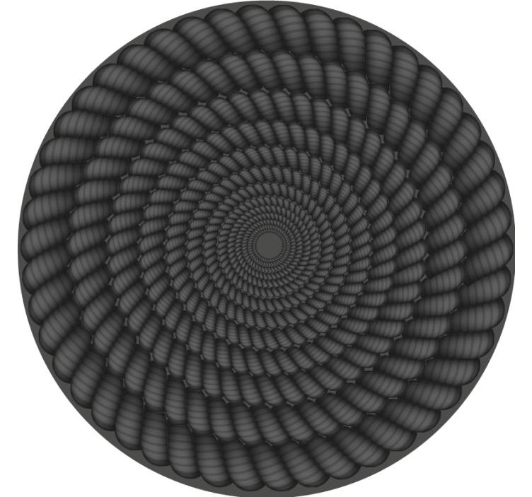 Dessous de verre motif spiral rond - TenStickers